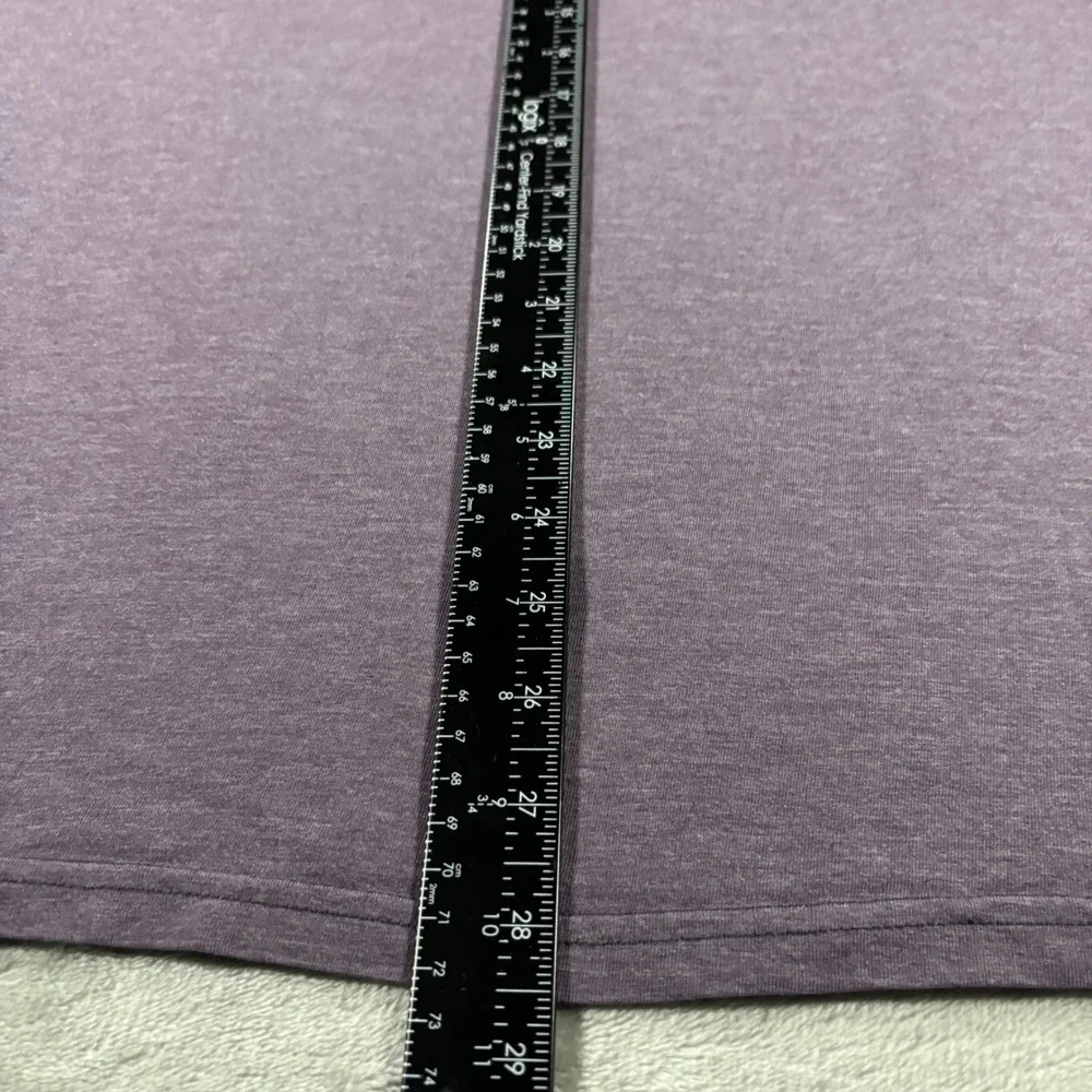 The North Face Mens Purple Graphic Mountain T-Shirt Classic Fit Medium Heathered
